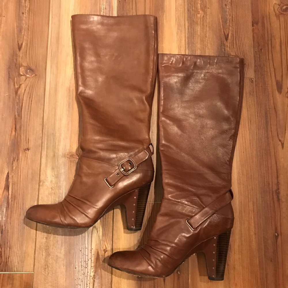 Frye Leather Knee High Boots